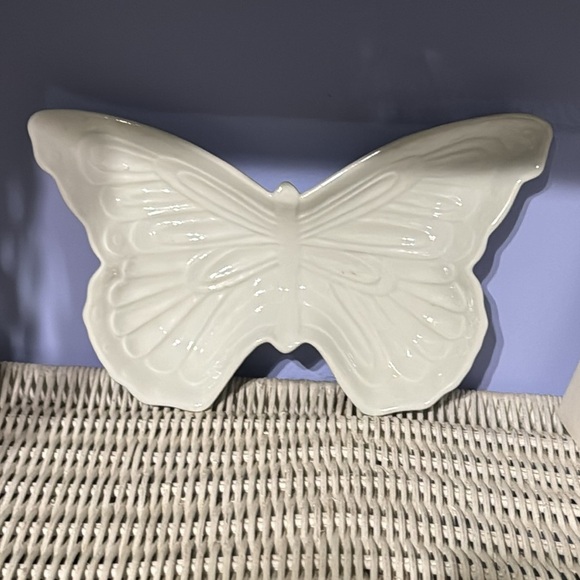 Andrea by Sadek Butterfly Glass Dish Plate - Picture 5 of 5